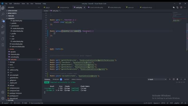 Part 21 SAVING THE USER - Laravel 8 Admin Panel with Roles and Permission смотреть онлайн