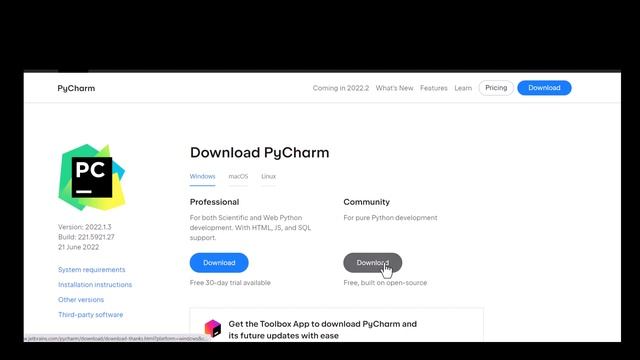 تنزيل لغة بايثيون وبايجارم Download Python and PyCharm смотреть онлайн