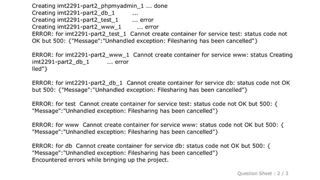 Windows : Docker Compose failed to build - Filesharing has been cancelled смотреть онлайн