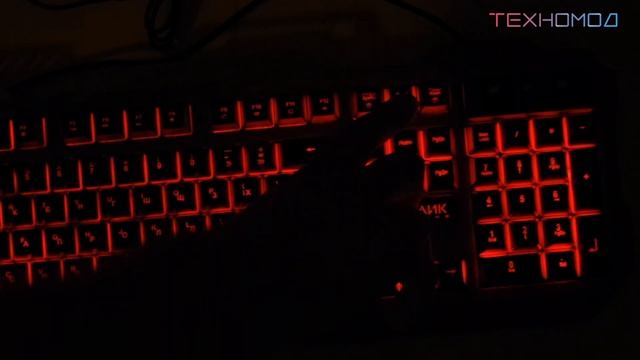 Как работает подсветка игровой клавиатуры Oklick 790G смотреть онлайн