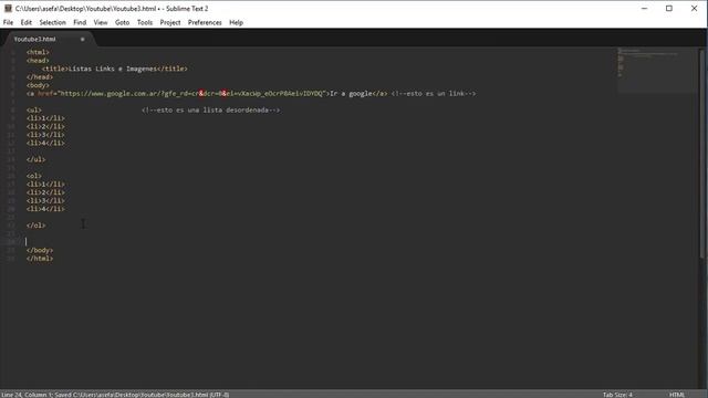 HTML: Lists/Links/Images смотреть онлайн