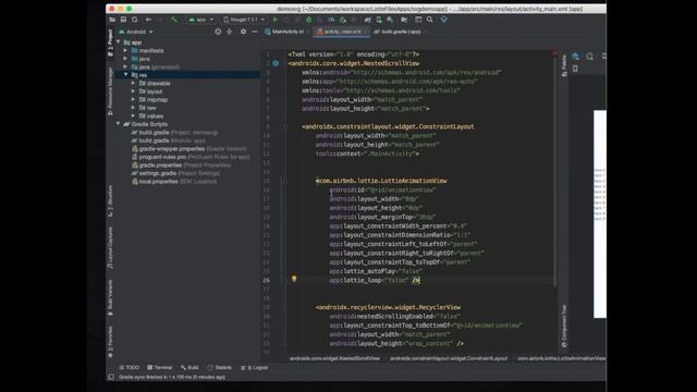 How to add Lottie Animations to your Android app (2 minute simple demo) смотреть онлайн