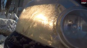 Как работает омывателя фар находу! Nissan X-Trail