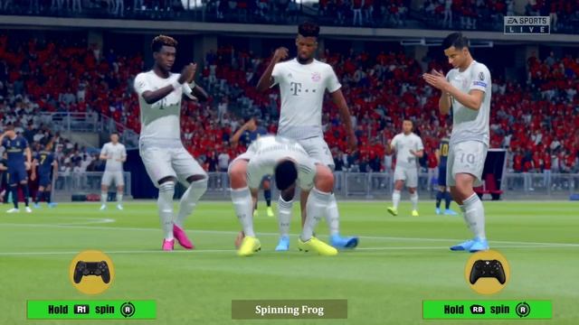 FIFA 20 CELEBRATION | Spinning Frog (non agile players) | Finishing Move | PS4 & XBOX смотреть онлайн