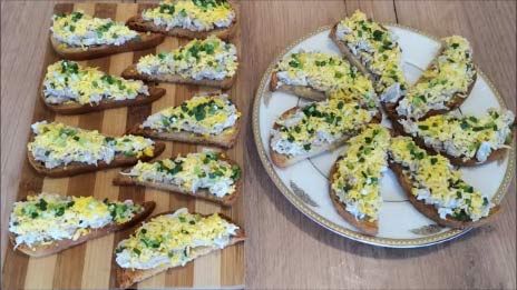 Бутерброды из печени трески КЛАССИКА Бутерброды на праздничный стол смотреть онлайн