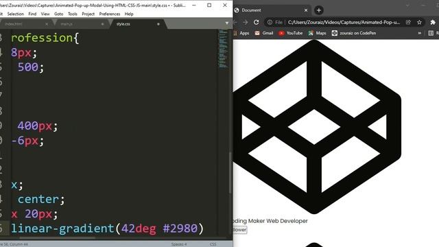Create Animated Popup modal Using HTML, CSS & JS смотреть онлайн