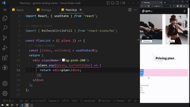 Build A Gym Website Using React JS And Tailwind CSS смотреть онлайн