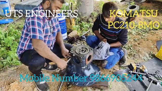 #komatsu PC210-8 MO Hydraulic Pump Repair #PCEPC #LSEPC Coil Service смотреть онлайн