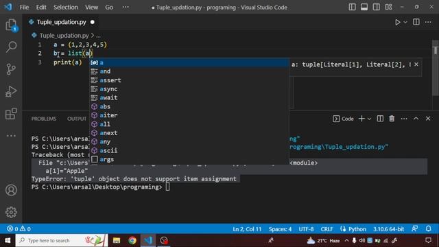 how to update tuple elements in python | Can we update Tuple values in Python? смотреть онлайн