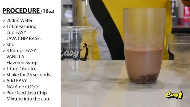 How to make Iced Vanilla Java Chip w/ Nata de Coco sinkers & Java Chip Powder topping | EASYBRAND | смотреть онлайн