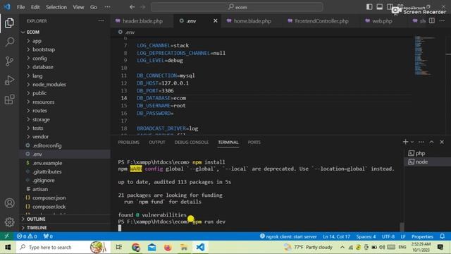 How to install breeze in ecommerce website using laravel | Part 2 смотреть онлайн
