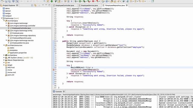 Spring Boot | Tutorial 23 : MongoClient and Embedded Mongo Part 3 смотреть онлайн