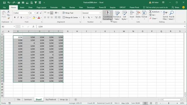 Excel - Conditional Format All Formula Cells Episode 2066 смотреть онлайн