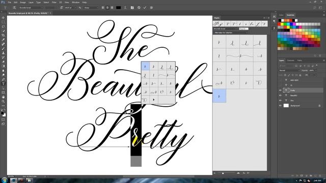 How to Access Alternate Characters in Photoshop CC смотреть онлайн