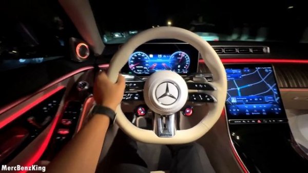 NEW 2023 Mercedes AMG S63 | NIGHT S Class Drive Review E Performance