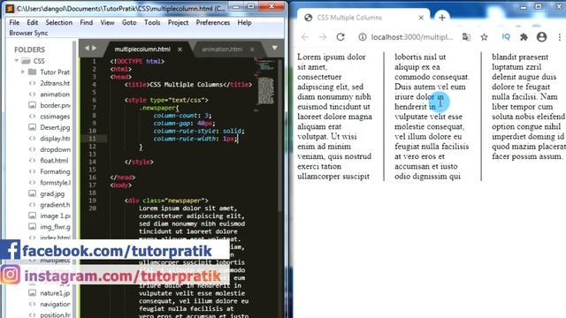 CSS Multi Columns For Cool Newspaper Style Without Grid or Flexbox Session 29 | Tutor Pratik смотреть онлайн