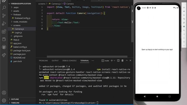 Expo Navigation Stack and setting up Firebase Page (Part 1 / 3) смотреть онлайн