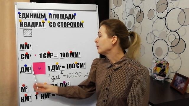Единицы площади. Палетка. смотреть онлайн