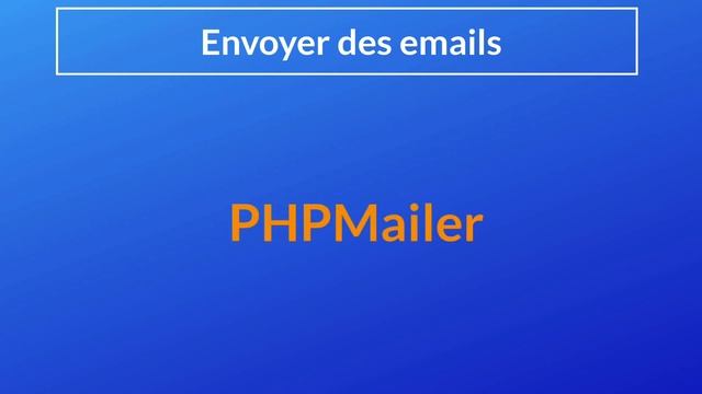 Comment envoyer des email en PHP? - chapitre 1 смотреть онлайн