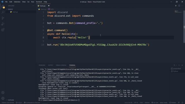 How to make a Discord Bot with Python in 2021! (Discord.py) смотреть онлайн
