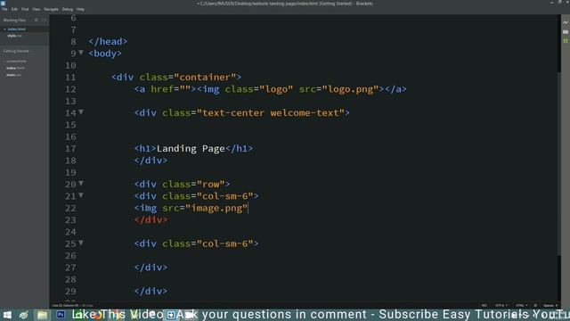 How To Make Website Using HTML, CSS And Bootstrap | Landing Page Website смотреть онлайн