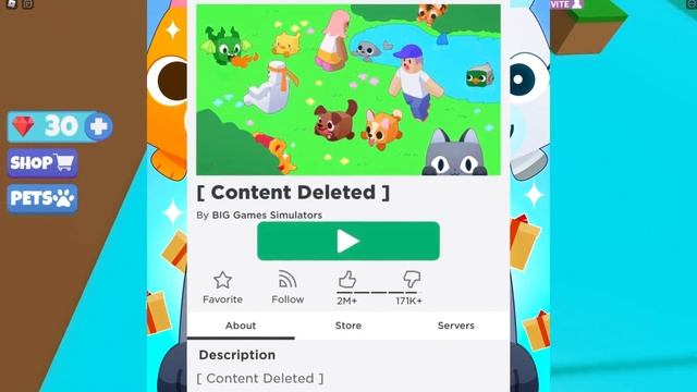 ROBLOX JUST CONTENT DELETED THIS GAME… (Pet Simulator X) смотреть онлайн