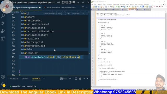 find() method working|angular|typescript|json objects|javascript|rxjs|angular 8/9/10/11 | shivam ✌ смотреть онлайн