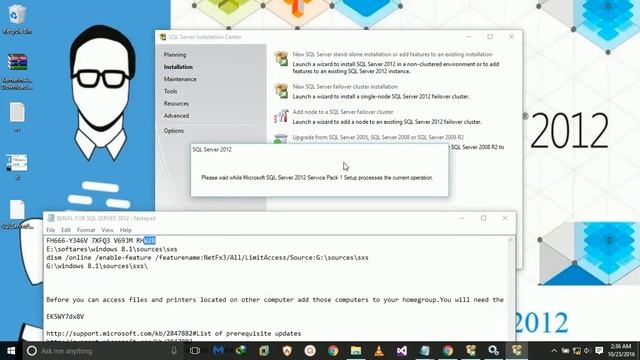 How to install SQL server 2012 or 2015 or 2016 with 0x80070422 error removed смотреть онлайн
