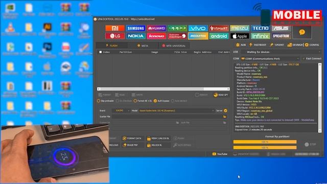 Redmi Note 10s Mi Account & FRP Bypass UnlockTool смотреть онлайн