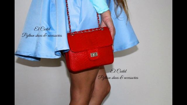 Сумка из шкуры питона , классика/ Python bag ,classic смотреть онлайн