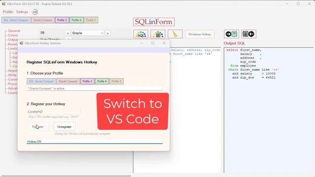 SQLinForm Demo with VSCode смотреть онлайн