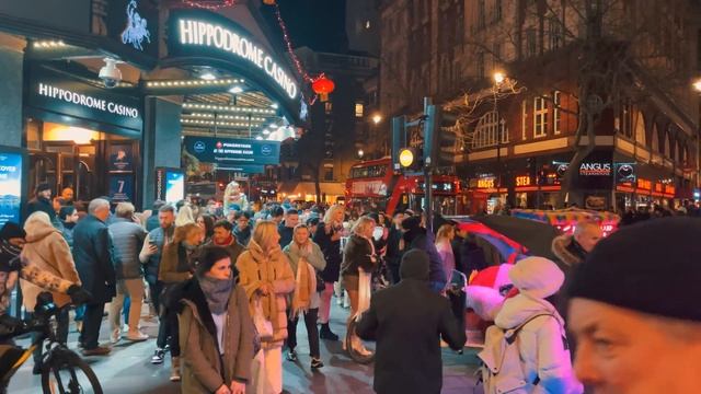 London West End Night Walk - South Bank, Chinatown, Soho & Bond Street - 4K HDR 60FPS