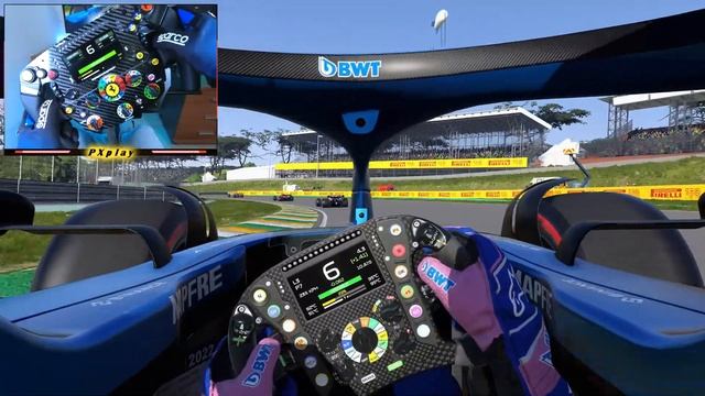 Alpine A522 ONBOARD Race with FERRARI Wheel | F1 22 PS5 Gameplay | Thrustmaster Ferrari SF1000 [4K] смотреть онлайн