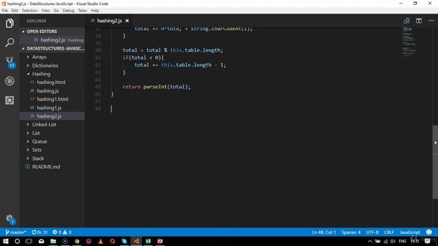 Hashing Interger Key in JavaScript смотреть онлайн