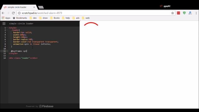 CSS - Simple Circle Loader смотреть онлайн