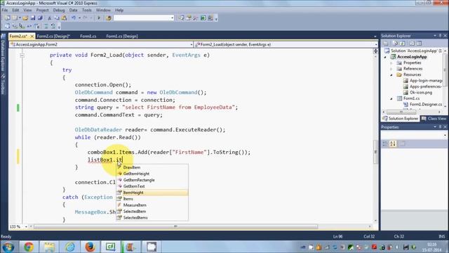 C# MS Access Database Tutorial 11 # How to Link List Box with Database and show values in textbox смотреть онлайн