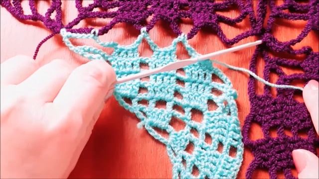 ДЛЯ ЛЕВШЕЙ: КАК СОЕДИНИТЬ МОТИВЫ ШАЛЬ ИЗ КВАДРАТОВ Вязание крючком смотреть онлайн