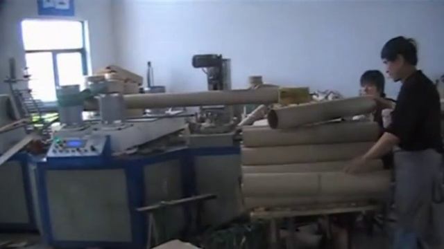 Линия для изготовления тубусов и втулок из картона   бобинорезка   навивка туб и втулок   наклейка