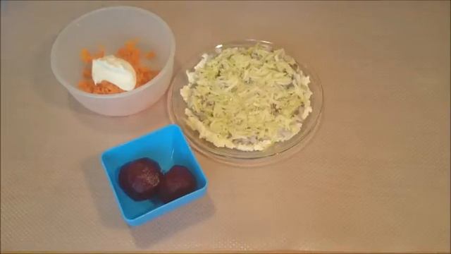 Сельдь под шубой с яблоками. смотреть онлайн