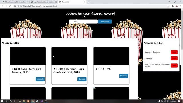 Movie Searching Site In JavaScript With Source Code | Source Code & Projects смотреть онлайн