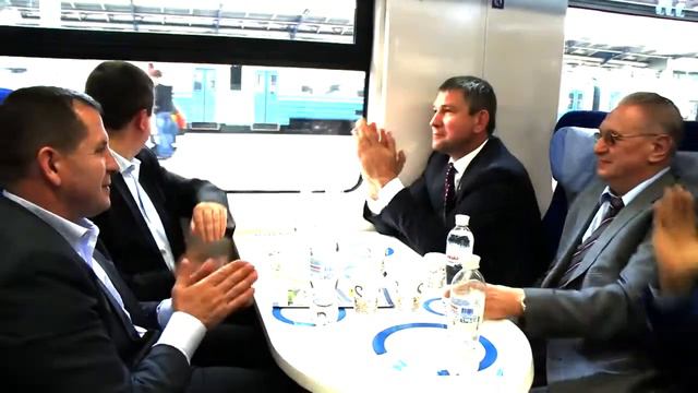 Скоростной электропоезд КВСЗ отправился в первый рейс по маршруту Киев-Львов смотреть онлайн