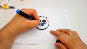 Наклейка СКВИК из ИГРЫ BRAWL - КАК НАРИСОВАТЬ СКУИК - ПРОСТЫЕ РИСУНКИ