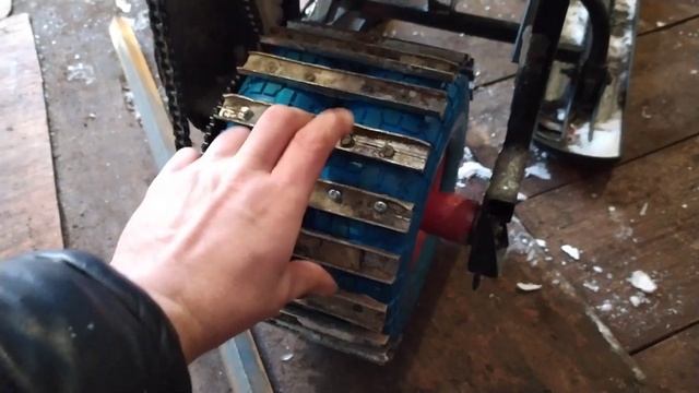 Как сделать детский снегокат, снегоход (часть3) смотреть онлайн