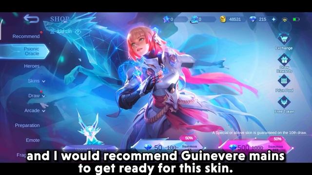 GUARANTEED FREE SKIN FROM THE GUINEVERE'S LEGEND SKIN EVENT | PSIONIC ORACLE MLBB смотреть онлайн