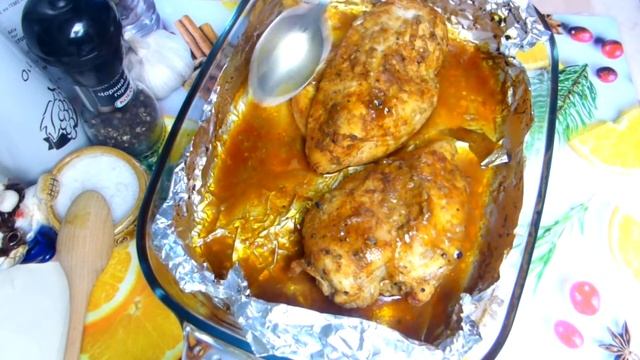 КУРИНАЯ ГРУДКА, ПОД МАРИНАДОМ , В ДУХОВКЕ. ОЧЕНЬ НЕЖНОЕ СОЧНОЕ БЛЮДО. смотреть онлайн