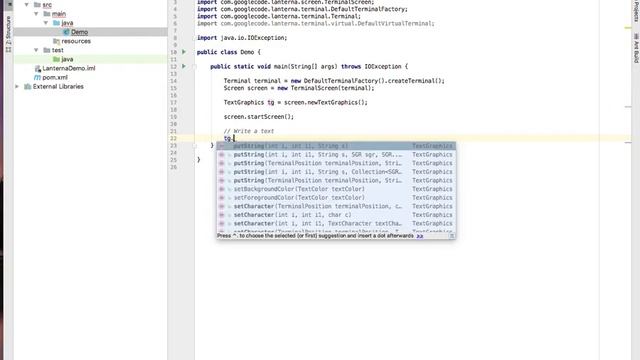 Lanterna 3, Console Text GUI Library for Java, Part 1 of 4 смотреть онлайн