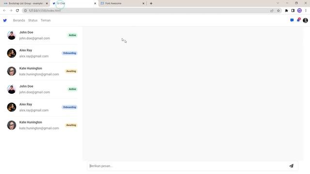 Membuat Tampilan Chat || Social Media || MDB Bootstrap 5.2.0 смотреть онлайн