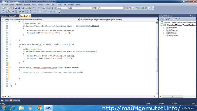 C# And Ms Access Database Tutorial #9 - How To Convert Image To Byte Array смотреть онлайн