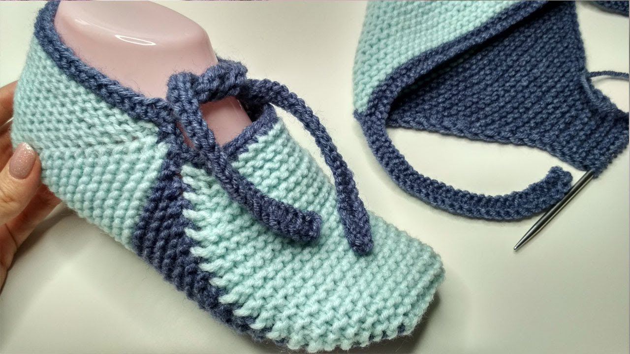 БЕСШОВНЫЕ следки на двух спицах - очень ПРОСТЫЕ и УДОБНЫЕ следки на 37-40 размер смотреть онлайн