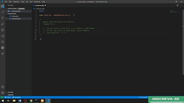 Curso PHP Objetivo - #3 Declarando Variáveis PHP (parte 1) - Code 17 смотреть онлайн